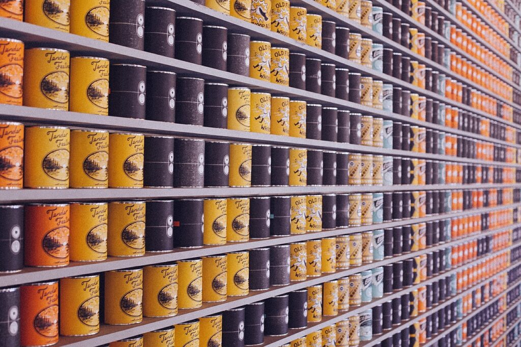 密封包装食品製造業　缶詰又は瓶詰食品製造業